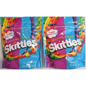 Skittles Flavo Mash-ups Wild Bey and Topical (Pack of 2 9 Oun 스키틀즈 맛 매시업 야생 베리 및 트로피컬(9온스 백 2개 팩, 255g