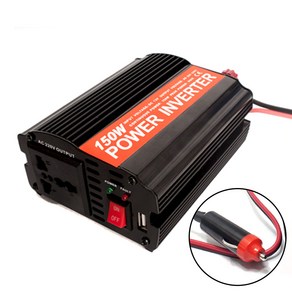 도매짱 (domejjang) 자동차변압기 USB내장 150W 차량용 인버터 12v -220v 변환, 1개