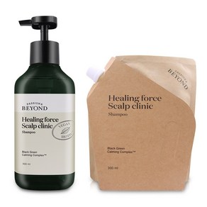 비욘드 힐링포스 샴푸 본품 500ml + 리필 300ml, 1개