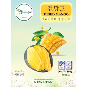 건망고 (300g) 1봉지 - 망고 함유율 95% 뉴스타코리아, 300g, 1개