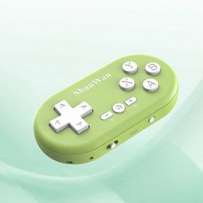 8BITDO ZERO2 블루투스리모컨 게임패드 Shanwan 마이크로 무선 블루투스 컨트롤러 포켓 사이즈 미니 게임 패드 스위치 안드로이드 iOS 윈도우용 휴대하기 쉬움, 2) Geen