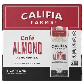 Califia Fams 캘리피아 팜스 카페 아몬드 밀크 우유 946ml 6개