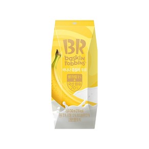 BR 배스킨라빈스 바나나쥬빌레우유 팩우유 240ml x 3개