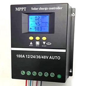 태양광컨트롤러 100A 80A 60A MPPT PWM 충전 12V 24V 36V 48V 자동 도구 PV 배터리 충전기 LCD 및 듀얼 USB 포함, 1) 60A - 12V 24V 36V 48V Auto