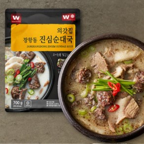 외갓집 장항동 진심 순대국 700g x 5팩, 5개