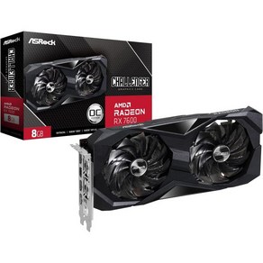 ASRock AMD Radeon RX 7900 XT Phantom Gaming White 20GB OC 20Gbps GDDR6 320비트 7680 x 4320 스트라이프 링 팬 그, 1) RX 7600 Challenge 8GB