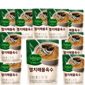 CJ비비고 진국 육수 멸치해물육수 500g 10개