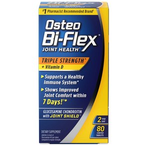 글루코사민 Osteo Bi-Flex Tiple Stength(5) with Vitamin D Glucosamine Chond B004EG7B4O, 1개, 40정