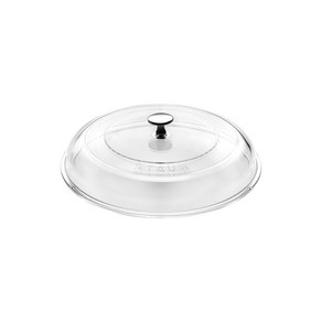 staub 스토우브 돔 유리뚜껑 24cm 후라이팬 뚜껑 일본 정규 판매품 Staub Domed glass lid 40501024, 1개