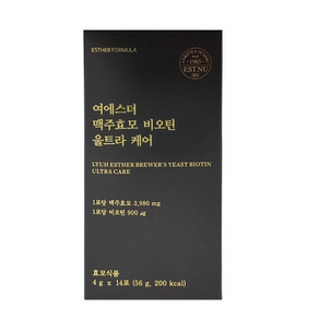 New 여에스더 맥주효모 비오틴 울트라 케어 14포 4박스, 56g, 4개