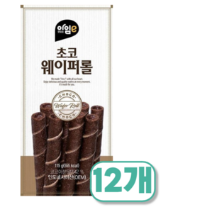 아임이 초코 웨이퍼롤, 12개, 115g