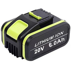 우스틴스 20V 6000MAH 리튬 WORX WA3551 WA3553 WX390 WX176 WX178 WX386 WX678 웍스 호환 배터리