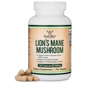 더블 우드 노루궁뎅이 버섯 Double Wood Lions Mane Mushroom 500mg 120정