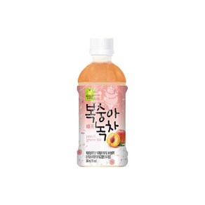 복숭아녹차, 340ml, 1개