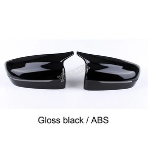 G30 M5 Look 카본 미러 커버 교체 캡 BMW G31 GT G32 G11 G12 5 6 7시리즈 사이드 도어, [03] gloss black