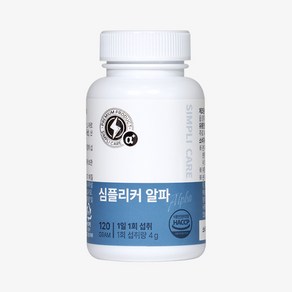 심플리커 알파 필수 5대 성분 마카 아르기닌 아연 야관문 흑마늘, 120g, 1개