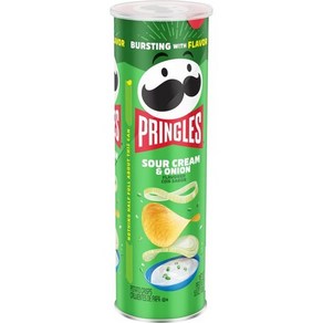 프링글스 사워크림 앤 어니언 155g Pingles Potato Cisps Chips Ceam and Onion 155g 5.5oz, 1개