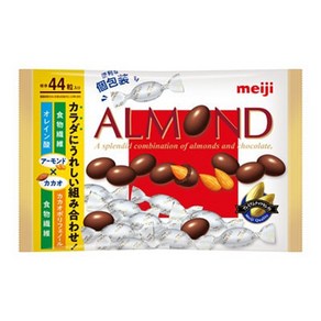 일본간식 일본초콜릿 일본초콜렛 meiji 메이지 아몬드초콜릿 빅 사이즈 184g, One Colo, 1개