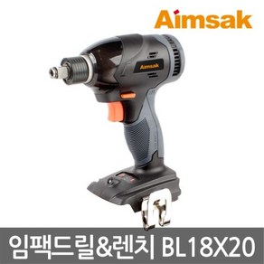 아임삭 BL18X20 18V충전임팩트드라이버렌치 베어툴 몸체만 케이스 포함 충전임팩렌치 겸용 후속 신형 BL18X706, 1개