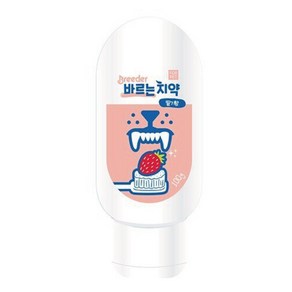 브리더 바르는 강아지 고양이 치약 딸기향, 2개, 100g