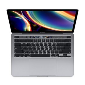 2020 맥북프로 13인치 터치바 인텔 8GB 512GB I5-8세대 노트북 영상용, MAC OS, 실버