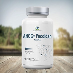 헬시파트너 AHCC 후코이단 1500mg 베타글루칸 표고버섯 균사체 알파글루칸 미역귀 무관세, 1개, 120정