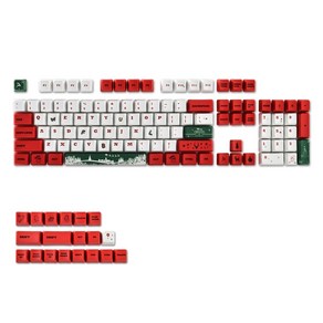 Key Caps의 경우 123 Coves Chistmas Dye Sub PBT OEM 프로파일 기계 키 캡., 1개