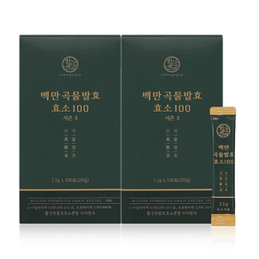 활강원 백만 곡물 발효 효소 100 포 2박스, 250g, 2개