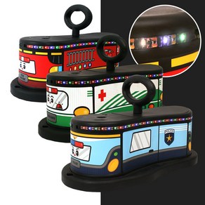 [한정수량할인] 보스아이 프렌즈 붕붕카 (경찰차 소방차 구급차) 무소음 실내 승용완구, (한정수량특가)구급차, 1개