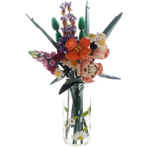 [당일발송] 똑여사 레고 꽃다발 레고꽃 부케 플라워 꽃블럭, 레고 꽃 756 pcs, 1개