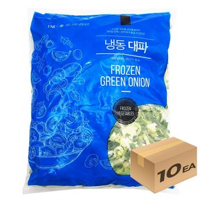 1박스) 냉동야채 대파 슬라이스 1kg x 10개입, 10개