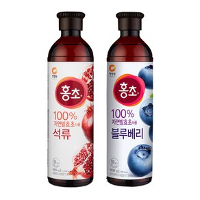 청정원 청정원홍초 석류900ml x1개 + 블루베리 900ml, 1세트, 900ml