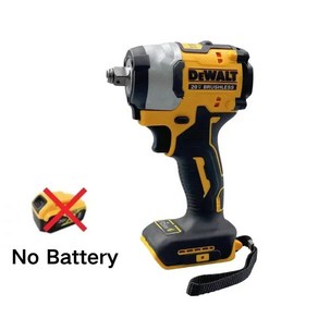 Dewalt 충전식 무선 임팩트 렌치 높은 토크 205Nm (역방향) 1/2 인치 2500 PRM 범용 20V 배터리 전동 공, 01 금, 1개, 1.No battey