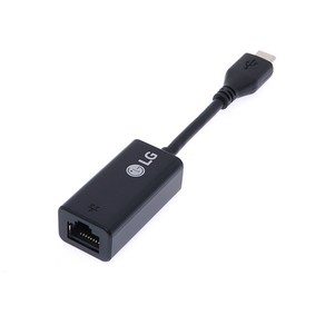 LG 정품 랜젠더 TYPE-C LAN USB-C 그램 랜카드, 블랙, 1개