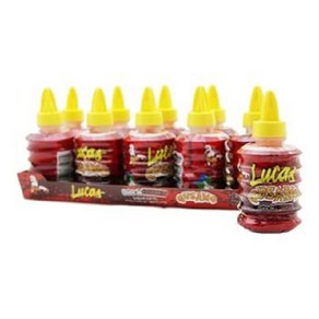 Lucas Gusano Chamoy Liquid Candy Count 10 - Suga Ca Lucas Gusano 샤모이 액상 캔디 10개 - 설탕 캔디/그랩 품종 및, 458.13g, 1개