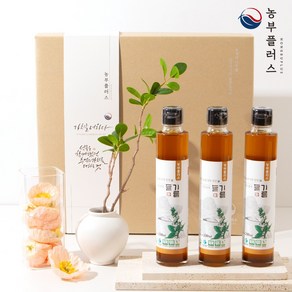 농부플러스 국산 냉압착 생들기름 저온압착 들기름 참기름 200ml 3병선물세트, 1세트, 180ml