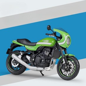 가와사키 Z900RS 오토바이 모형 1대12 다이캐스트 피규어 장식, Z900RS 카페 그린, 1개