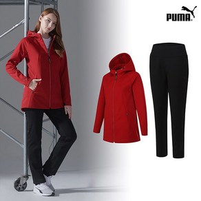 [푸마] [PUMA] NEW 스포츠 저지트랙수트 여성 SET - RED