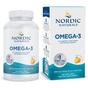 Nodic Natuals 노르딕내추럴스 오메가3 EPA DHA 180정, 120정, 1개