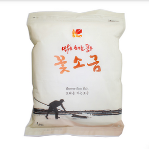 소금사랑 꽃소금 1kg 요리용가는소금, 1개