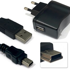 5V 1A 충전기 + 미니5핀 케이블 구형 디카 mp3 pmp 충전기 선풍기 LED스탠드 라디오 usb2.0 미니USB 포트