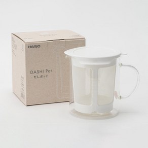 HARIO (하리오) 육수 포트 실용 용량 600ml 화이트 일제 DP-600-W, 상품명참조, 1ml, 1개