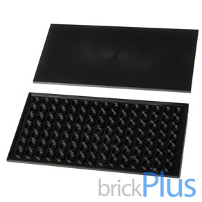 레고 부품 타일 ucs 명판 타일 Black Tile 8 x 16 with Bottom Tubes 4603646 90498, 1개