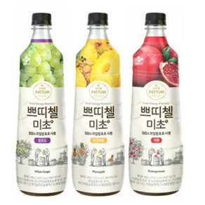 쁘띠첼 미초 900ml 3종 세트 (석류 청포도 파인애플 총)