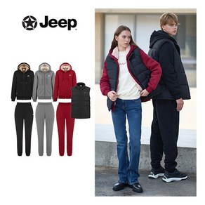 [지프] jeep 여성 24FW 패딩베스트 보아퍼셋업 3종