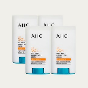 A.H.C 내추럴 퍼펙션 프레쉬 선스틱 SPF50+ PA++++, 17g, 4개