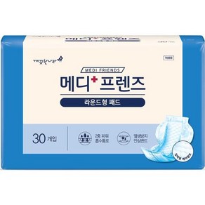 깨끗한나라 메디프렌즈 라운드형패드 30매 10팩, FREE(onesize), 30매입, 10개