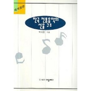 한국 전통음악의 선율 구조, 어울림, 백대웅 저