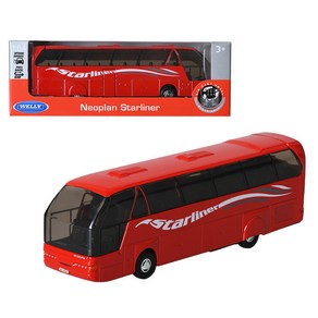 웰리 Neoplan starliner 대형버스 레드 장난감 미니카