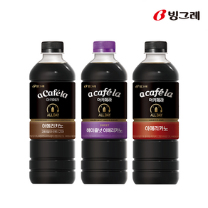 빙그레 아카페라 올데이 아메리카노 3종 1000ml 12개입 골라담기, 올데이 헤이즐넛 아메리카노 6개입, 올데이 아메리카노 6개입, 1세트, 1L